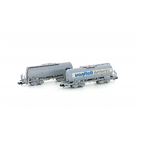 Hobbytrain N DC Silowagen-Set Uacs "von Roll", Epoche VI