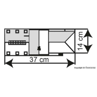 Kibri H0 Lagerhaus WLZ mit Verladerampe