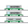 M&auml;rklin H0 AC container car set Lgns "Maersk