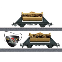 M&auml;rklin H0 AC Start up Piraten G&uuml;terwagen-Set &bdquo;Schatz der Wilden 13&ldquo; zu Jim Knopf