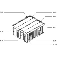 Faller H0 Baucontainer STRABAG
